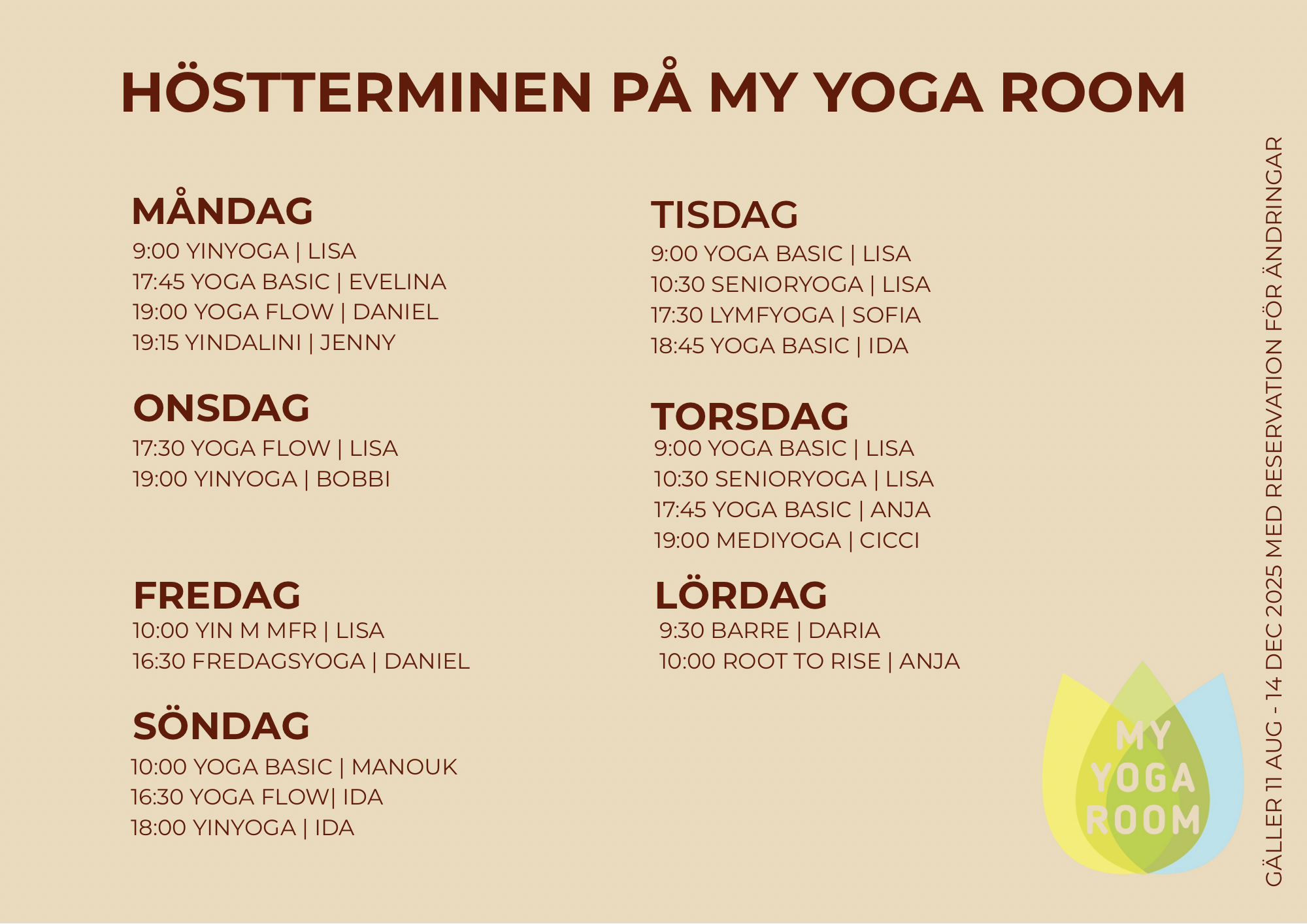schema my yoga room
